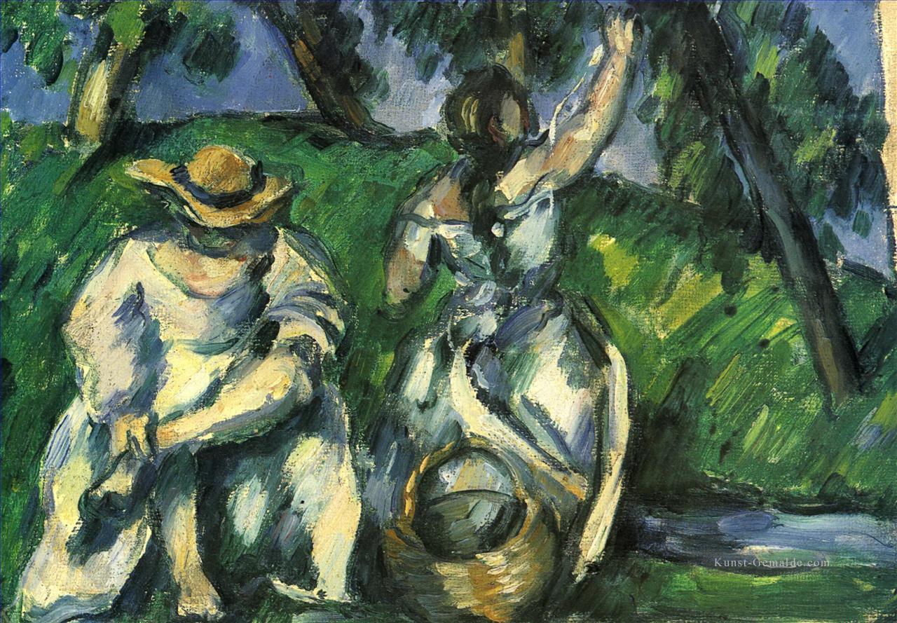 Die Obstpflückerin Paul Cezanne Ölgemälde